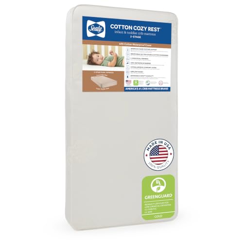 Sealy Baby Cotton Cozy Rest 2 Stage Crib Mattress