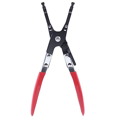 Swpeet 1Pcs Circa 10 pollici pinza di saldatura rossa in metallo, pinza di saldatura multifunzione, di aiuto di pick-up utensili a mano con maniglie di presa firme per strumento di riparazione