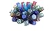 "Awesome Blossom" Southern Bottle tree - 49 Bottles -Garden Yard Wine Stake ~ Celebrate the beauty of colored glass in your garden or yard for some southern charm~ FREE SHIP ~ (lower 48)