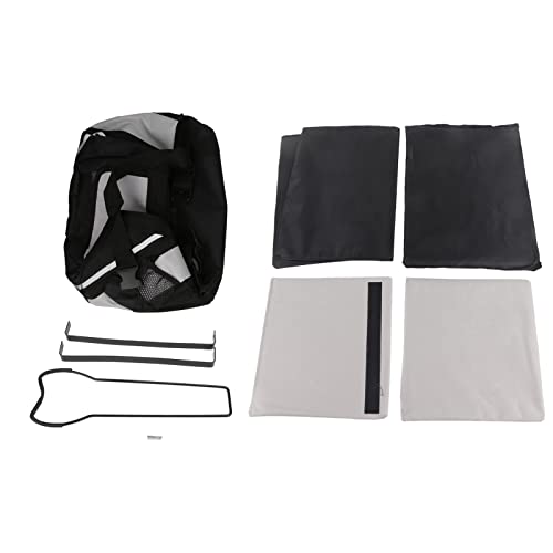 Detachable Dog Bag Front Carrier Basket for Small to Medium Pets Travel Durable Oxford Cloth Material with Handlebar Adapter