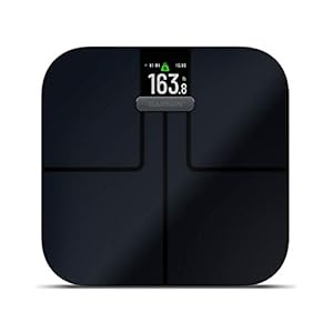 GARMIN Index S2 Smart Scale Zwart, Slimme Weegschaal met BMI, Lichaamsvet, Botmassa en Spiermassa Analyse, Garmin…