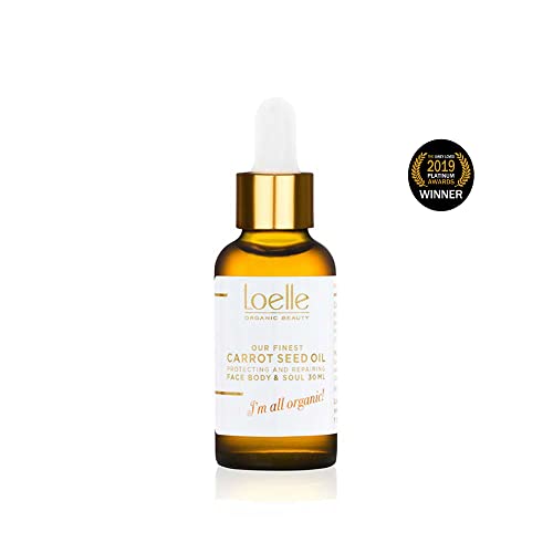 Loelle, Cold-Pressed Carrot Seed Oil, Organic Carrot Oil with Beta Carotene and Antioxidants, Face Oils for Sun-Damaged Skin - Image 2