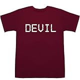 デビル Devil Tシャツ ワイン L【wii u ズサード】【u-next マン】