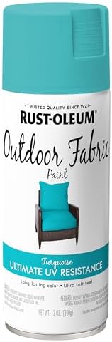 Rust-Oleum Specialty Outdoor Fabric Paint Turquoise, 12 Ounce (Pack of 1)