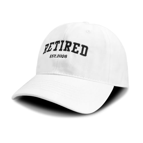 Image of Retirement Gifts for Men Women 2026, Embroidered Baseball Cap, Adjustable Cotton Retired Hat for Coworker Dad Friend