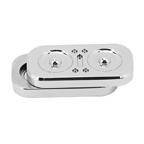 Owl Fidget Slider, Magnetic Lightweight Sensory Fidget Slider Toy Metal for ADD (Silver), Small - Image 2