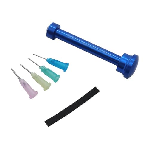 Aluminum Alloy Manual Syringes Dispenser Plunger Tool Solder Pastes Booster For Solder Oil Pusher