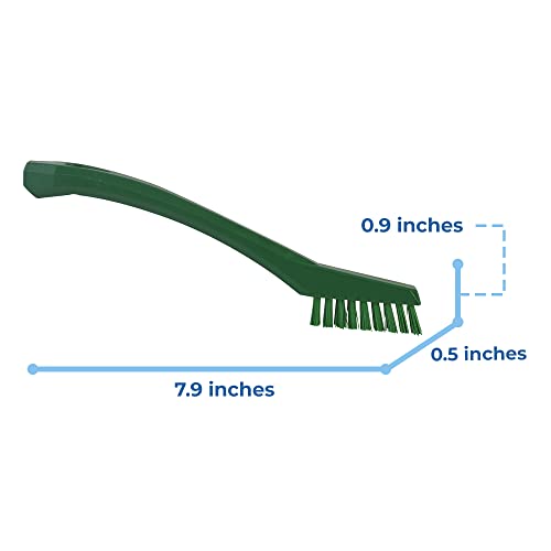 Image of Vikan 44012 Brush,Detail,Stiff,9 inch x .5 inch,PP /PBT,Green