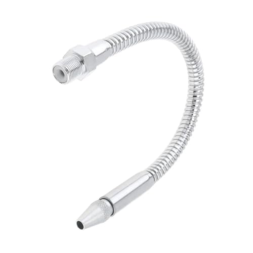Tubo metálico flexible para refrigeración por agua Tubo flexible de metal for refrigeración por agua y aceite, de 3/8 pulgadas (400-700 mm), con boquilla redonda(600mm)