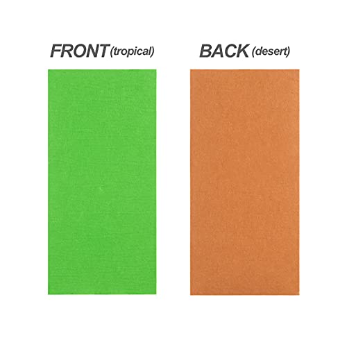 REPTI ZOO Reversible Reptile Carpet Pack of 2PCS, Terrarium Substrate Bedding Liner (11 in X 29 in) for 8/10/12/15/20… - Image 4