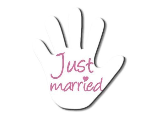 Pfiffig-Wohnen Rear Window Wiper Hand - Just Married