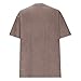 Cotton Shirts for Women Short Sleeve Tops Crew Neck Casual Summer Fashion Tops Loose Fit Tee Trendy Tshirt Blouse Khaki