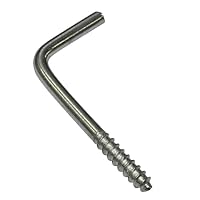 Gardinia Schraubhaken für Vitragestangen und Scheibenstangen, 20 Stück, Länge: 2,5 cm, Metall, Verzinkt, Silber-matt