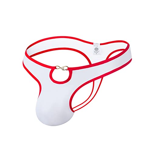 COMLIFE Men's Solid Color Three-dimensional Pouch Thong Ice Silk Breathable Briefs2