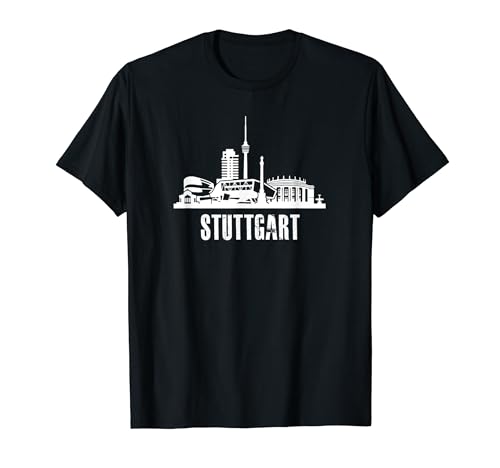 Stuttgart - Silueta de la ciudad y el horizonte de la ciudad Camiseta