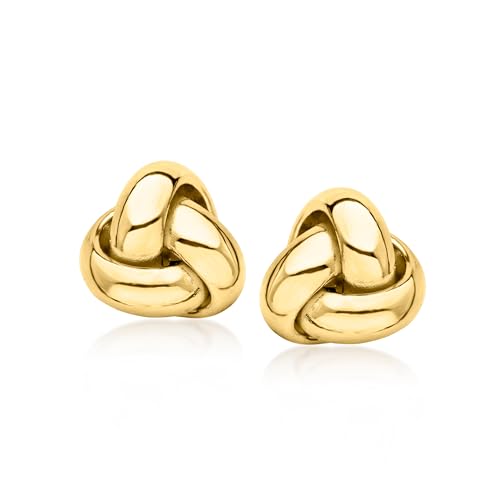 Ross-Simons Italian 10kt Yellow Gold Love Knot Earrings