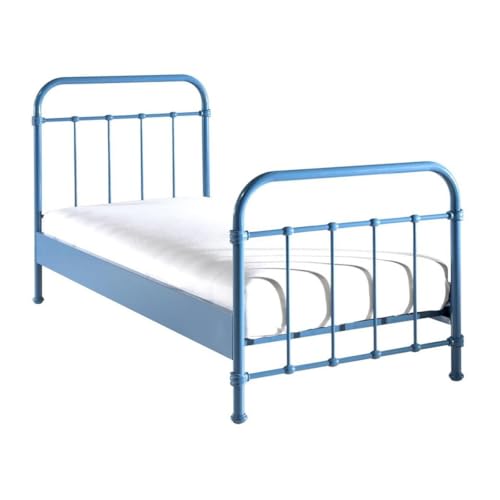 Paris Prix Lit Enfant Métal New York 90x200cm Bleu