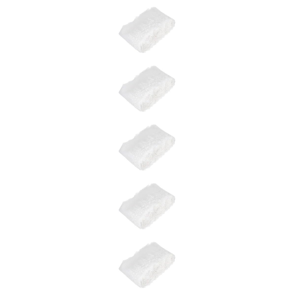 NOLITOY 5 Pièces Rouleau de Dentelle Blanche Brodée pour Couture,
