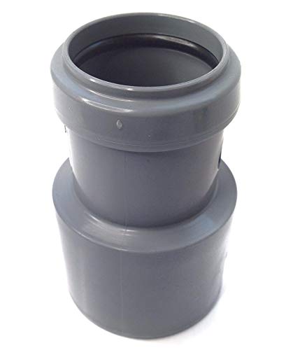 FLOPLAST 50mm x 32mm Grey Pushfit Waste Pipe Reducer - Pack of 2 - Image 3