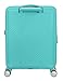American Tourister Soundbox, Blue (Poolside Blue), Spinner S EXP (55 cm - 35.5/41 L), Soundbox