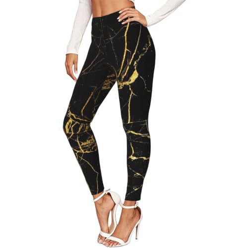 Leggings de compresión suaves para mujer con diseño exclusivo de mármol