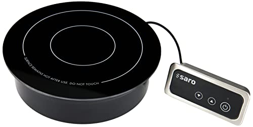 SARO Einbau-Induktionsplatte – Für Töpfe bis Ø 200 mm – Touchscreen – 9 Heizstufen – LED-Anzeige – Temperatur 60–100 °C – 1 kW – Modell EVA