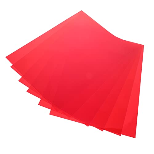 6pezzi Fogli Diffusori Di Luce Colorati Gel Per Luce Filtri Per Fotografia e Video Per Uso Didattico e Teatrale Alta Trasmissione Della Resistente
