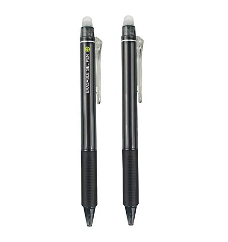 Effaçable Stylo Noir (Ensemble de 2)
