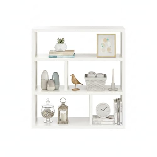 Image of FURNEASER Wall Shelves for Living Room, Hanging Decoration & Corner Display Shelf, Modern & Stylish Bookcase Bookshelf for Home Office Wall Decoration (EN2)