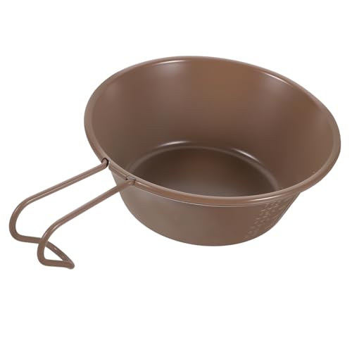 Levemolo Stainless Steel Salad Bowl Camping Bowl with Handle for Soup Tea and Picnic