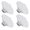 Dream lighting RV Recessed LED Lights 12v 3.5 inch led recessed Ceiling Cabin Dome Lighting with Spring Clips 3500K, 250lm, Pack of 4