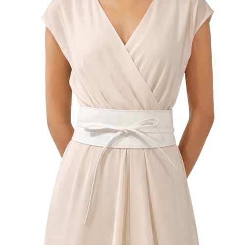 Image of FASHIONGEN - Woman Italian leather Obi belt, CASSIANE