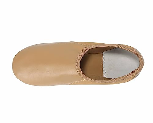 Linodes LINODES-PU008-BROWN-10.5M-LITTLE KID Pu Leather Jazz Shoe Slip On Dance Shoes thumb #5