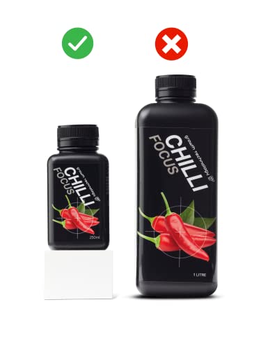 Growth Technology GT Chilli Focus Liquid Plant Food & Nutrient Solution for Chillies, Peppers, Tomatoes & Vegetables – Supports Indoor Houseplants, Outdoor Gardens & Container Plots, 8.5 fl oz -250 mL