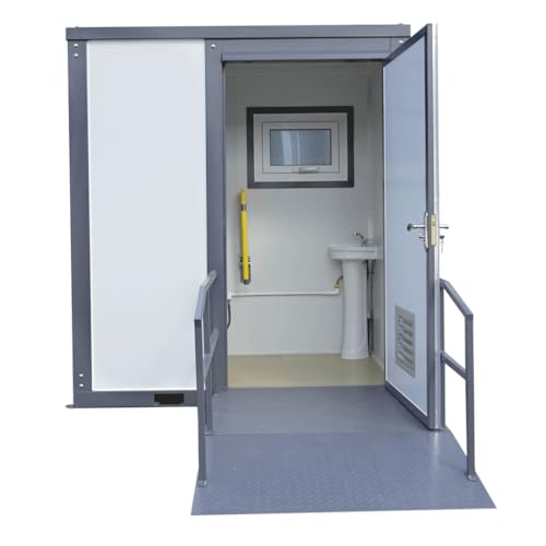 Image of Handicap-Accessible Portable Restroom for Disabled, Outdoor Mobile Toilet for Concerts, Conventions, Construction, Sporting Events