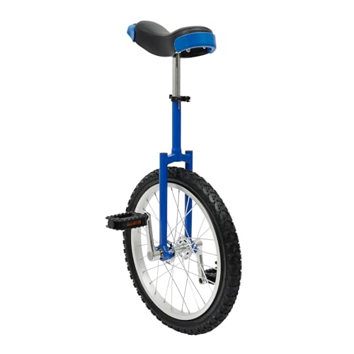 Image of DYNAMI Unicycle with Excellent Steel Frame,Leakproof Tire,Adjustable Height,Curved PU Seat,Mute Bearing,Anti-Slip Designs,for Outdoor Sports Fitness Exercise