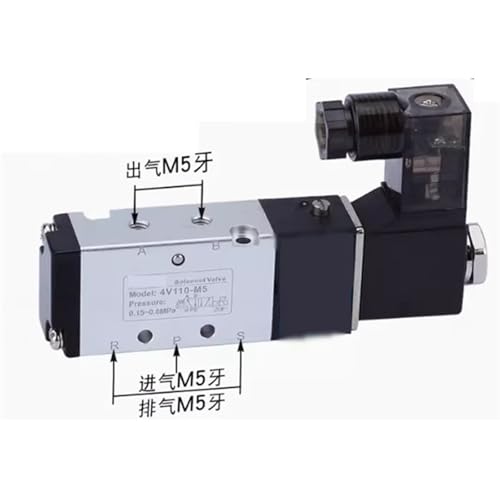 Électrovanne 5/2 voies 4V210-06 DC12V pour circuit pneumatique