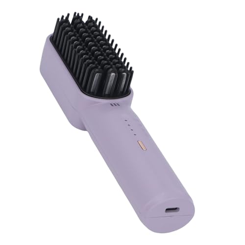 Cepillo alisador de cabello Yinhing 2500mAh púrpura portátil miniatura 7
