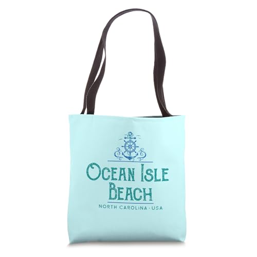 Bolso Tote con diseño náutico Ocean Isle Beach NC miniatura 1
