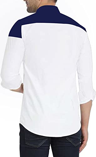 Image of DEELMO Men's Letter Print Regular Fit Shirt