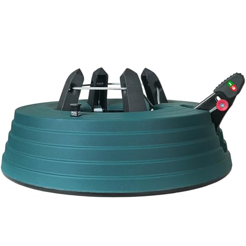 JILUVA Christmas Tree Stand with Water Reservoir, Foot Press Easy Setup, Fits up to 6 Ft Real Tree with 5.1' Diameter, Equipped with Water Level Indicator, No Assembly Needed