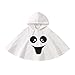 Cevoerf Toddler Baby Boys Girls Halloween Costume White Ghost Face Cloak Cape Party Cosplay Robe Ghost Costume