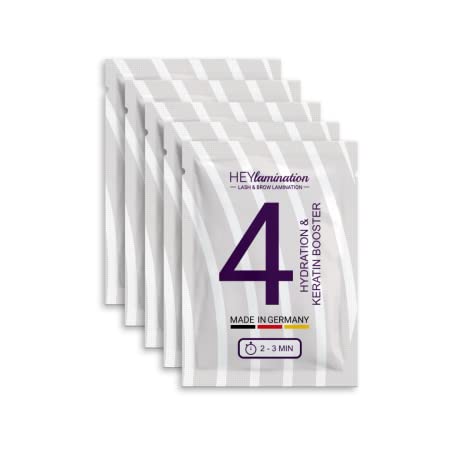 HEYlamination Lotion 4 in Sachets 5x 1,5ml | Hydration & Keratin Booster | Lash Lifting | Lash Lifting | Wimpernlifting | Wimpernwelle | Made in Germany| Eyelash Lift Kit | lash lifting Kit Cover