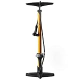 CyclingDeal High-Pressure Bicycle Bike Floor Air Pump Gauge Rapid T-Valve 160 Psi/11 Bar Automatically Reversible Presta and Schrader with Sports Ball Needle and Inflatable Device