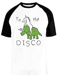 Photo Gallery riding to the disco bianca unisex maglietta da baseball maniche corte dimensioni s white baseball t-shirt size s Photo Gallery riding to the disco bianca unisex maglietta da baseball maniche corte dimensioni s white baseball t-shirt size s
