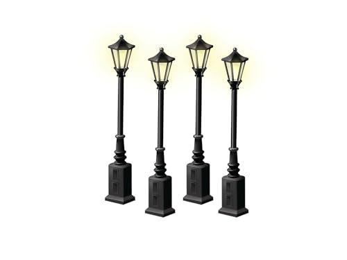 Lionel Black Scale Street Lamps 4-Pack Model Train Accessory