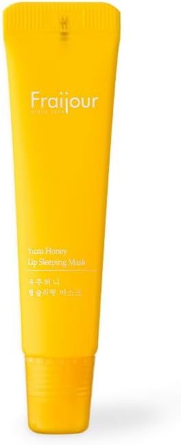 Yuzu Honey Lip Sleeping Mask – Hydrating Overnight Lip Mask with Honey, Ceramide & AHA/BHA, Softens & Exfoliates for Fuller, Plumper Lips, Non-Greasy, 0.42 oz.