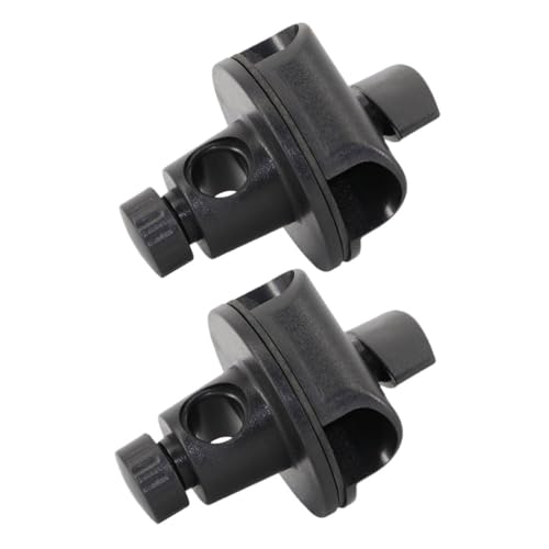 Holibanna 2pcs Adjustable Microphone Boom Arm Mount Clip Adapter Durable Swivel Clamp for Desktop Floor and Live Streaming Setups Compatible with Mic Stands and Accessories