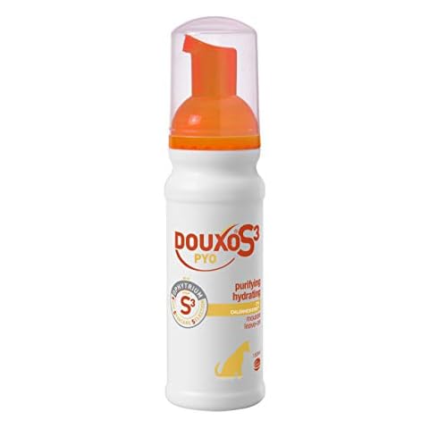 DOUXO S3 PYO Antibacterial and Antifungal Dog Leave-on Mousse - Veterinary Recommended and Clinically Proven - Hypoallergenic Fragrance - no bath needed - Safe Skincare Selection - 150ml Cover