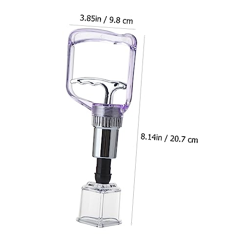 Kit de ventosas manuales con bomba de vacío para terapia de cupping en casa, seguro para masajes corporales y faciales, succión fuerte miniatura 2